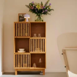 Best CASA HELGE Armoire à Compartiments Naturel
