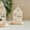 Discount CASA HOME Porte-bougie Chauffe-plat Blanc, Naturel
