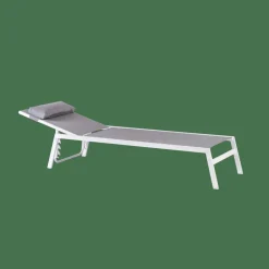 New CASA HUGO Chaise Longue Blanc, Gris
