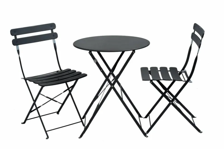 Outlet CASA IMPERIAL Ensemble Bistrot Rond Noir