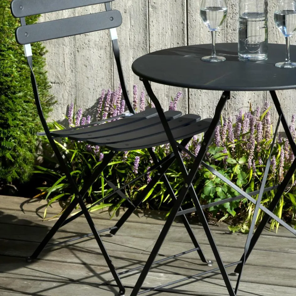Outlet CASA IMPERIAL Ensemble Bistrot Rond Noir