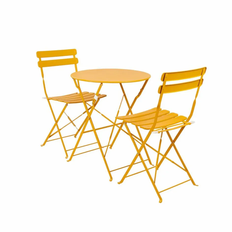 Clearance CASA IMPERIAL Ensemble Bistrot Rond Jaune
