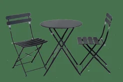 Best CASA IMPERIAL Table Pliante Rond Noir
