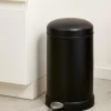 New CASA INDUSTRIA Poubelle à Pédale 12 L Noir