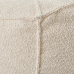 New CASA JACKI Fauteuil Pouf Poire Blanc