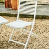 Outlet CASA JESSE Chaise Pliante Blanc, Beige
