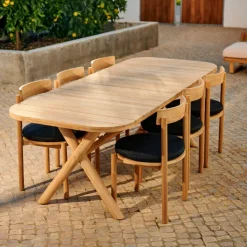 Clearance CASA JULES Set De Jardin Avec Coussins De Chaise Noir