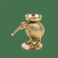 Clearance CASA KIWI Support Pour Bougie Chauffe-plat Doré