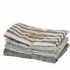 Sale CASA LAURENT Torchon Set De 3 Brun