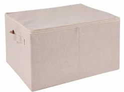 Hot CASA LINOLUX Panier De Rangement Gris Clair