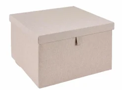 Discount CASA LINOLUX Panier De Rangement Gris Foncé