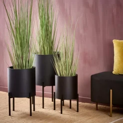 Hot CASA LOUNGE Pot De Jardin Noir