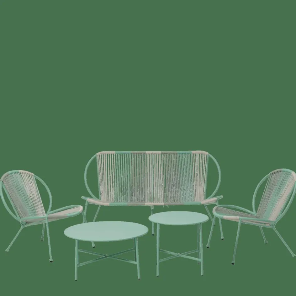 Clearance CASA LUGO Set Lounge Aqua