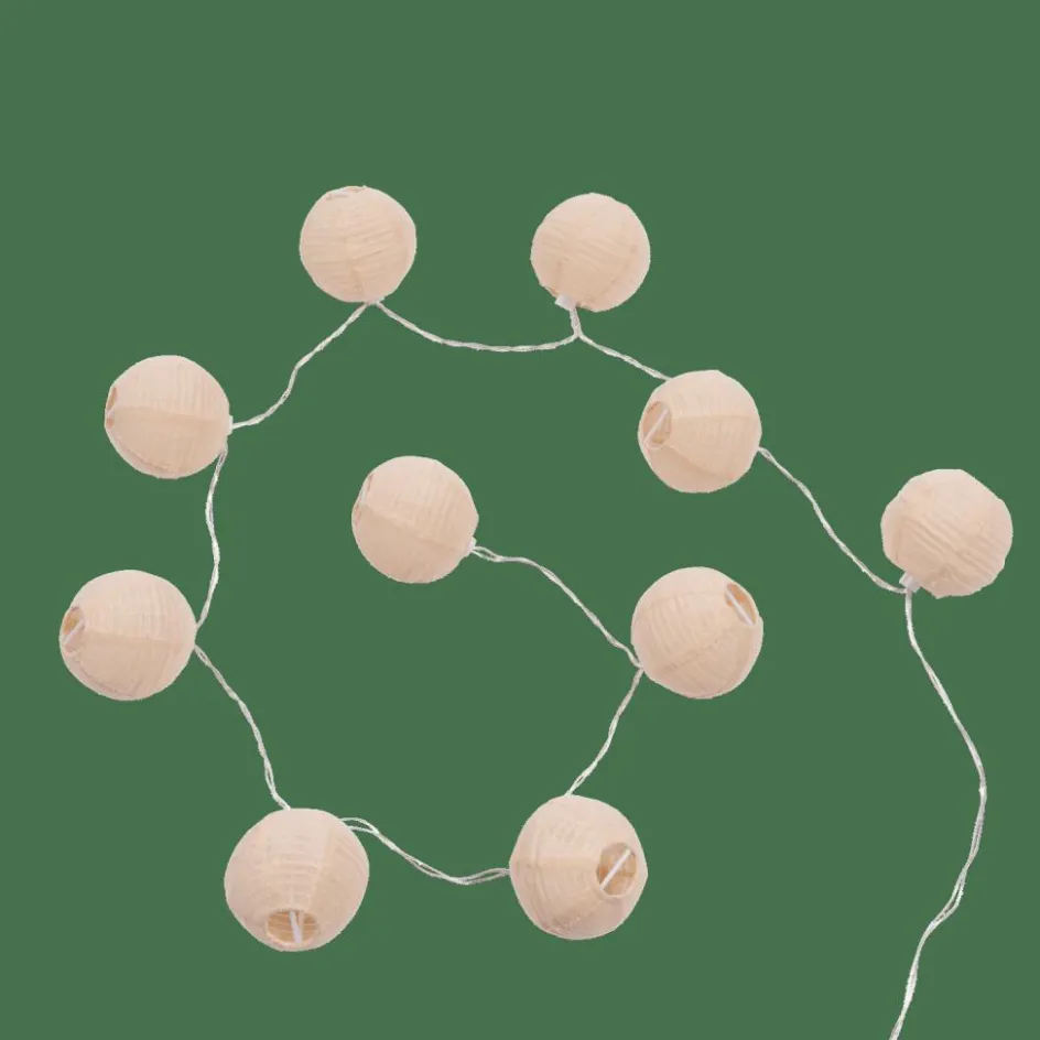 New CASA LYNN Guirlande Lumineuse 10 LEDs Beige