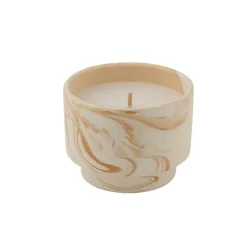 Sale CASA MARBLE Bougie D'extérieur Blanc, Orange