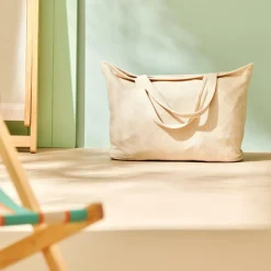 Clearance CASA MARIO Sac à Longues Anses Beige