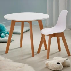 Sale CASA MATHIAS Table Pour Enfants Blanc, Naturel