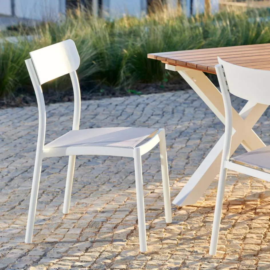 CASA MAVAS Chaise Empilable Blanc