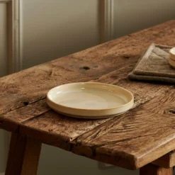 Clearance CASA MINERAL SAND Assiette Beige