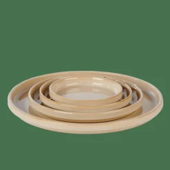 Clearance CASA MINERAL SAND Assiette Beige