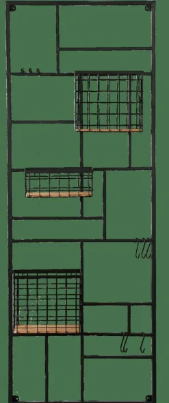 Outlet CASA MODULAR Panier En Fil Noir