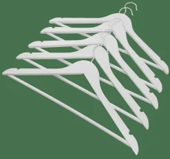 Sale CASA NEW WOOD Cintres Set De 5 Blanc