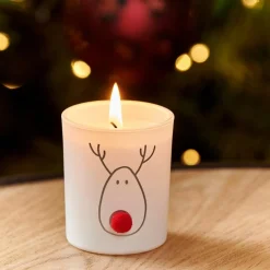 Discount CASA NOSE Bougie Dans Un Verre Blanc, Rouge, Doré