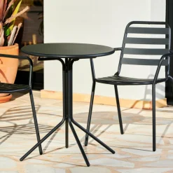 Hot CASA OLAV Table Bistrot Noir