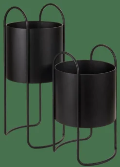 Best CASA OLGA Pot De Fleurs Noir