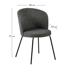 Hot CASA OLIVIER Chaise De Salle à Manger Gris