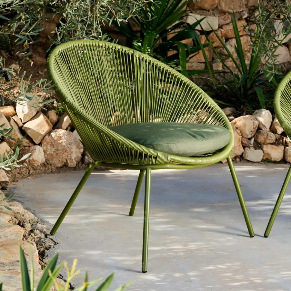 Discount CASA PAPAYO Chaise Lounge Avec Coussin Vert