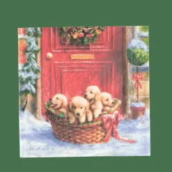 Outlet CASA PUPPIES Set De 20 Serviettes Multicolore