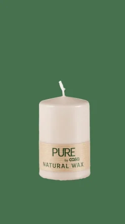 Best CASA PURE Bougie Cylindrique Brun Clair