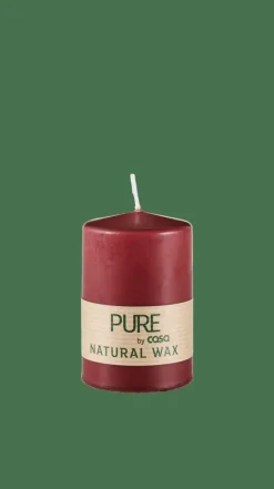 Online CASA PURE Bougie Cylindrique Rouge Foncé