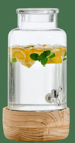 New CASA PURI Réservoir à Boisson Avec Robinet 5,5 L Transparent