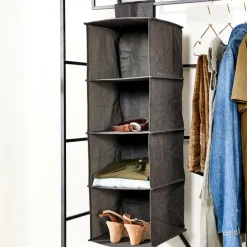 Sale CASA RANGO Système De Rangement 4 Compartiments Gris Foncé