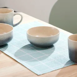 Hot CASA RECYCLE Set De Table Anthracite