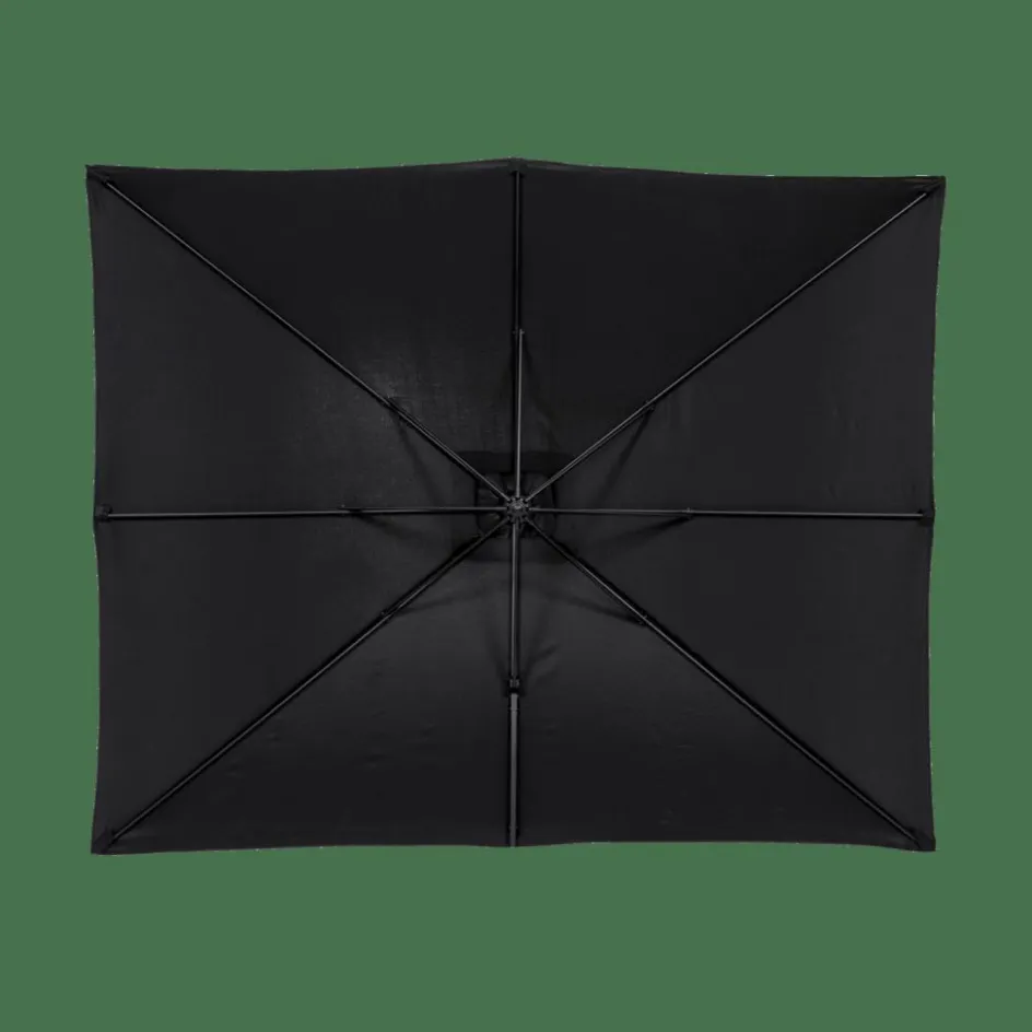 New CASA RIVA Parasol Déporté Sans Pied De Parasol Noir