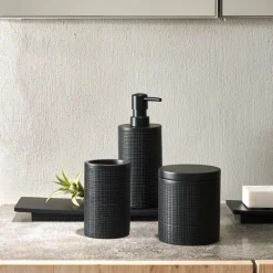 Discount CASA SAMOURAI Brosse WC Avec Support Noir