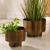 Hot CASA SATURN Pot De Fleurs Bronze