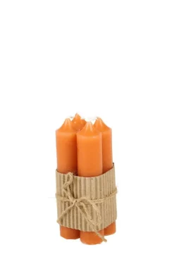 New CASA SHORTY Bougies Dîner Orange