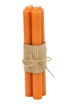 New CASA SHORTY Bougies Dîner Orange