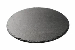 Discount CASA SLATE Assiette Noir