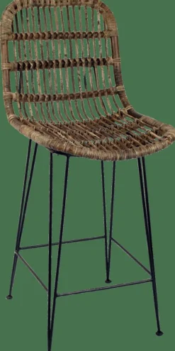 Discount CASA SUMATRA Tabouret De Bar Noir, Naturel