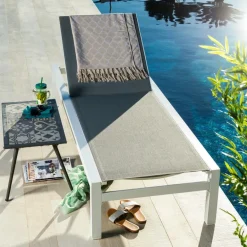 New CASA SYDNEY Chaise Longue Blanc