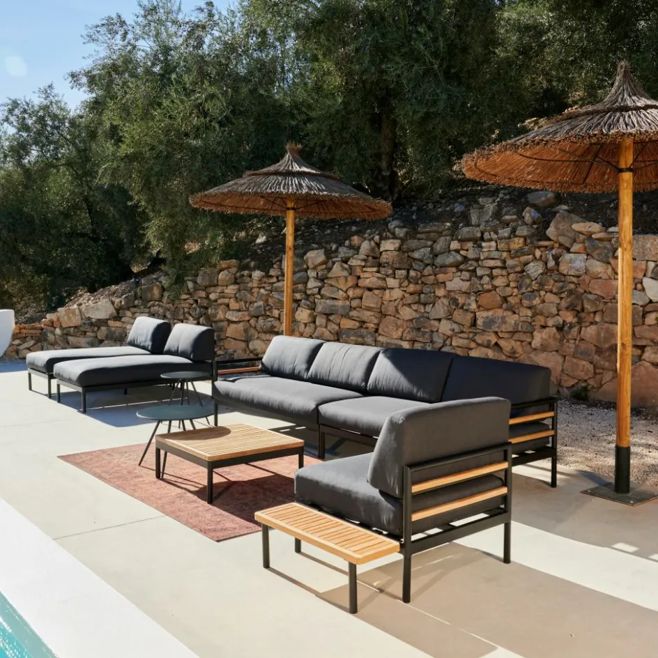 Discount CASA TEAK LUXE Chaise Longue Naturel