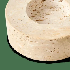 Discount CASA TRAVERTIN Support Bougie Chauffe-plat Naturel