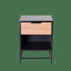 Best CASA TRENTON Table De Chevet Noir, Naturel