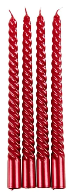 Online CASA TWIST Bougies Dîner Rouge