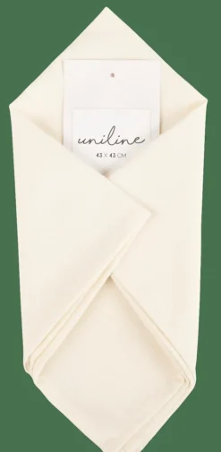 New CASA UNILINE Serviette Blanc Cassé